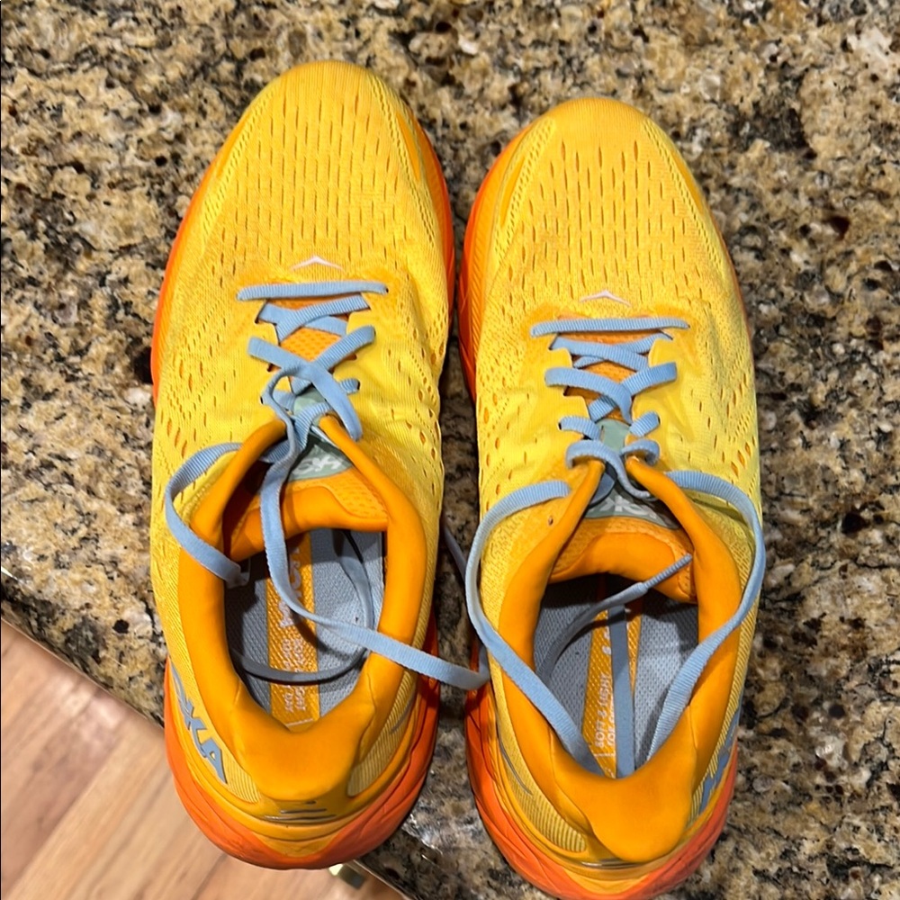 Hoka Men's Yellow Running Shoes